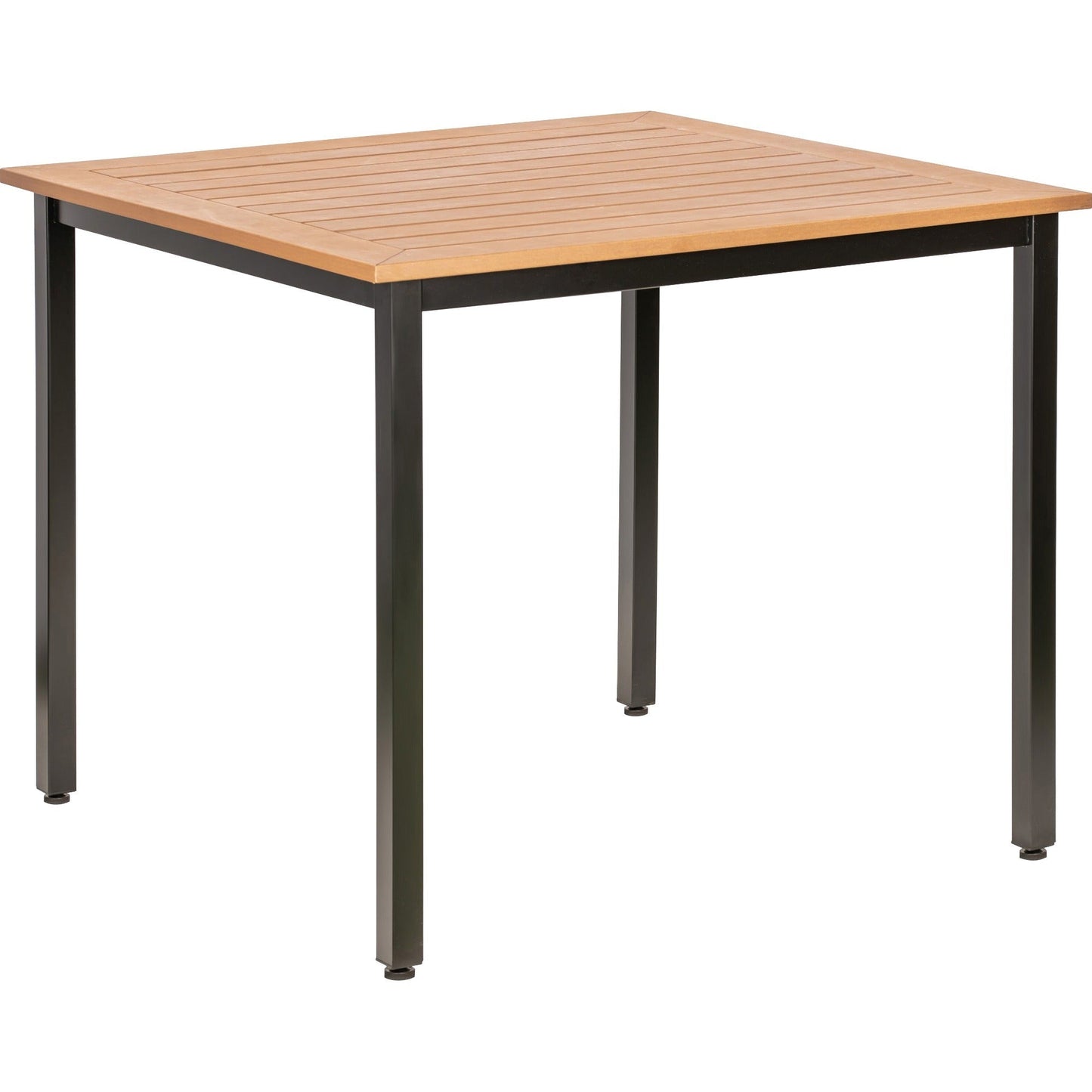Lorell Faux Wood Outdoor Table 36.60"W x 36.60"L x 30.75"H (LLR - LLR4268X) - SchoolOutlet