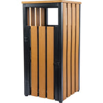 Lorell Faux Wood Outdoor Waste Bin, Weather - Resistant Rectangular Wastebasket (LLR - LLR4269X) - SchoolOutlet