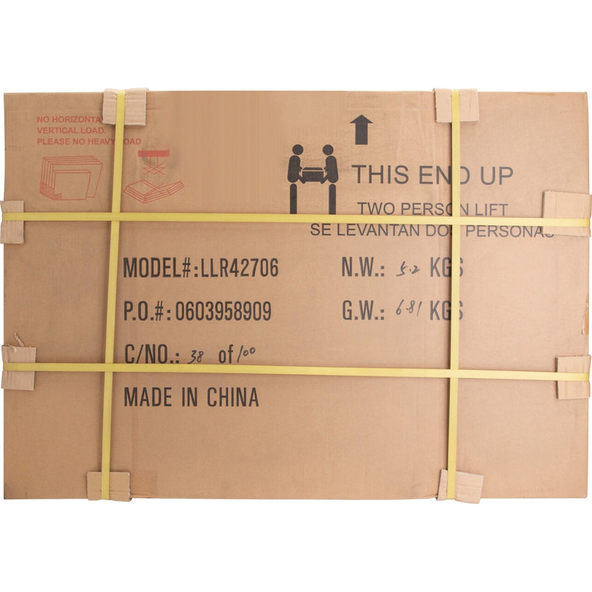 Lorell Enclosed Cork Bulletin Board Natural Cork Surface Locking Swing Door 24"W x 36"H (LLR - LLR42706) - SchoolOutlet