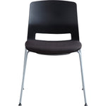 Lorell Arctic Series Stack Chairs with Ergonomic Back and Cushioned Seat Set of 2 Up to 19
