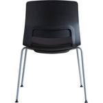 Lorell Arctic Series Stack Chairs with Ergonomic Back and Cushioned Seat Set of 2 Up to 19