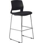 Lorell Arctic Series Bar Stools with Ergonomic Back and Footrest Set of 2 31.50