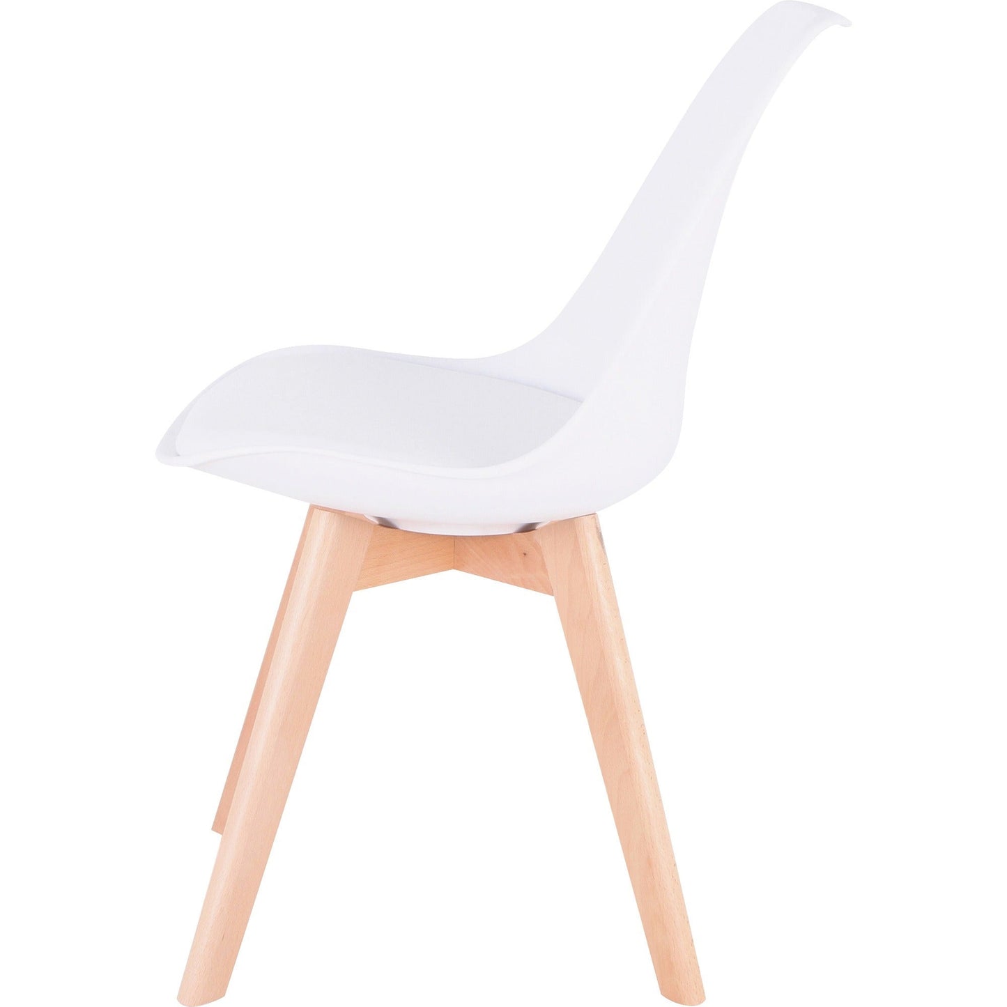 Lorell Curved Modern Shell Guest Chair Four - Legged Wood Base (LLR - LLR42956) - SchoolOutlet