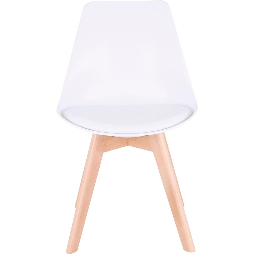 Lorell Curved Modern Shell Guest Chair Four - Legged Wood Base (LLR - LLR42956) - SchoolOutlet