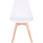 Lorell Curved Modern Shell Guest Chair Four - Legged Wood Base (LLR - LLR42956) - SchoolOutlet