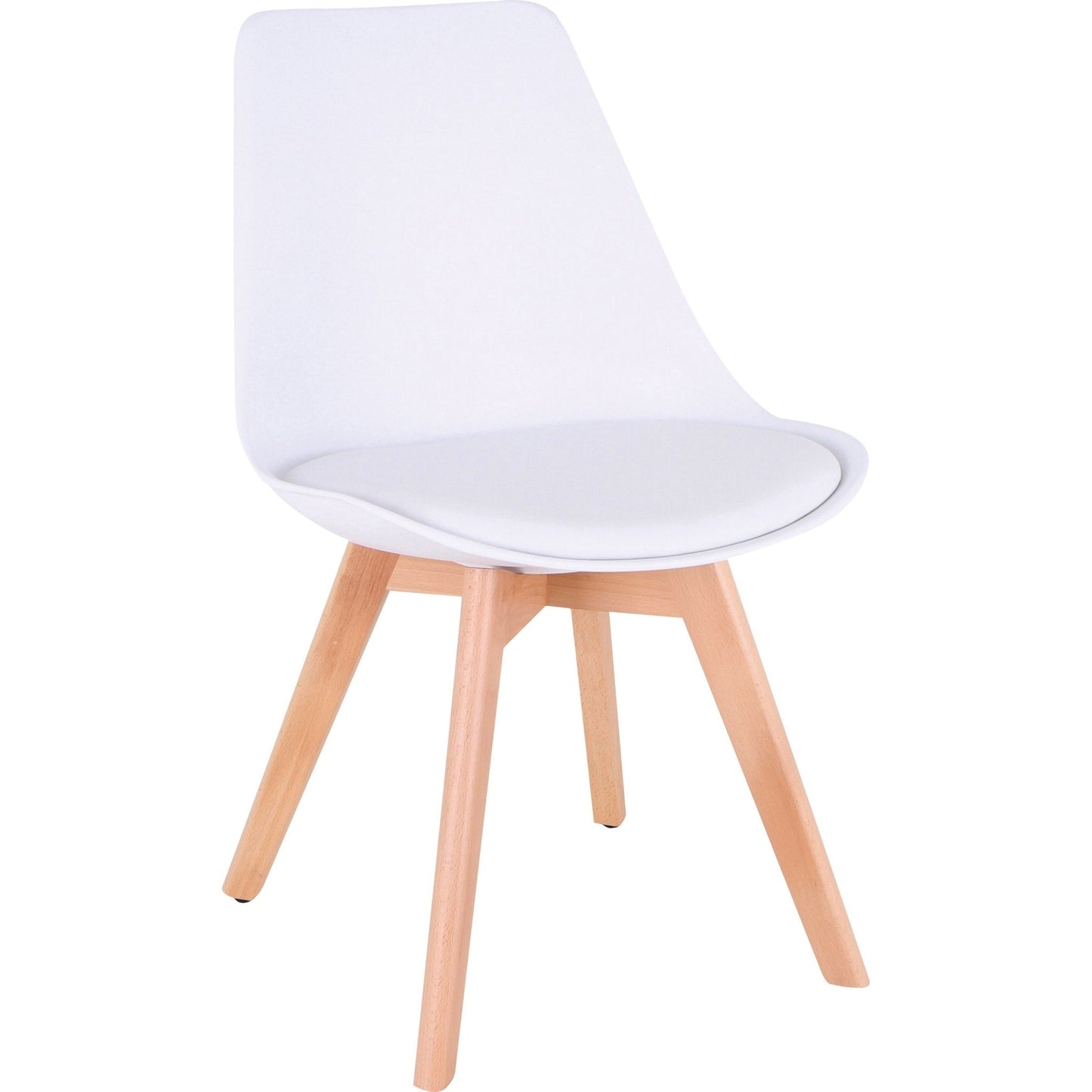Lorell Curved Modern Shell Guest Chair Four - Legged Wood Base (LLR - LLR42956) - SchoolOutlet