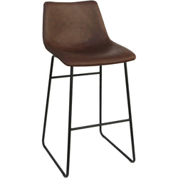 Lorell Sled Guest Stools with Bonded Leather Upholstery and Sled Base Set of 2 28.75 H (LLR-LLR42958)