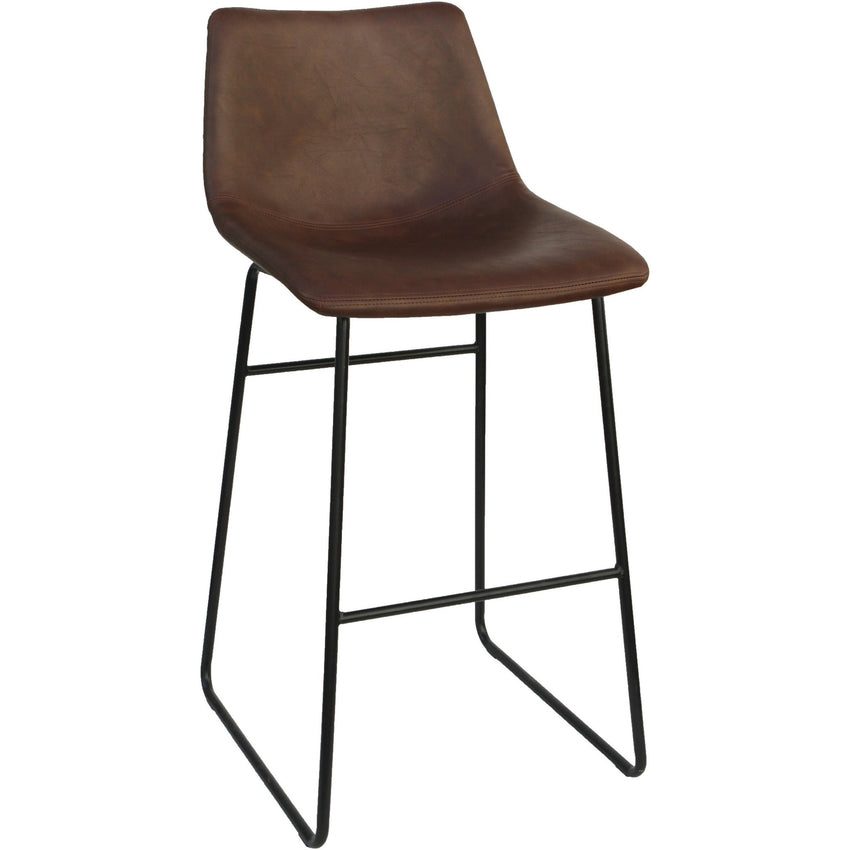 Lorell Sled Guest Stools with Bonded Leather Upholstery and Sled Base Set of 2 28.75 H (LLR - LLR42958) - SchoolOutlet