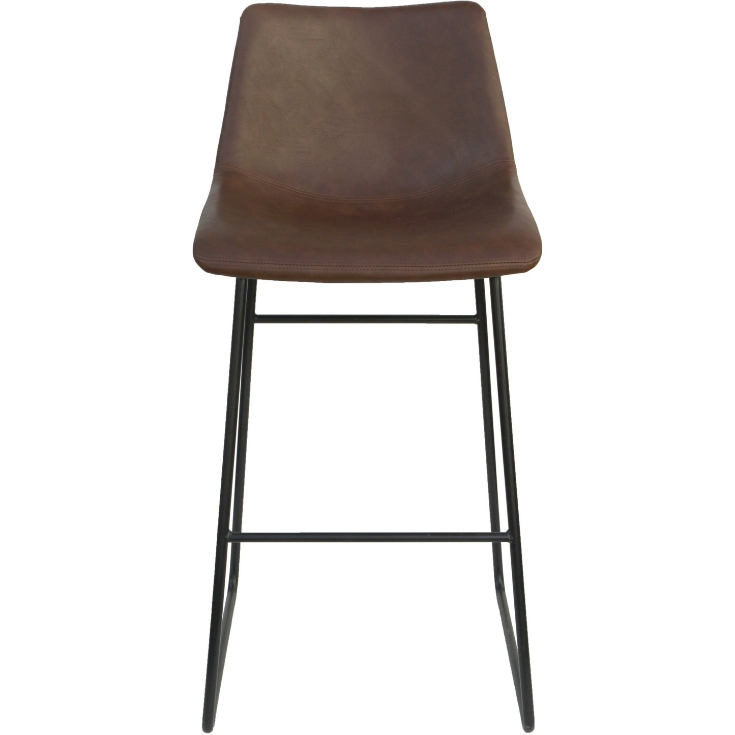 Lorell Sled Guest Stools with Bonded Leather Upholstery and Sled Base Set of 2 28.75 H (LLR - LLR42958) - SchoolOutlet