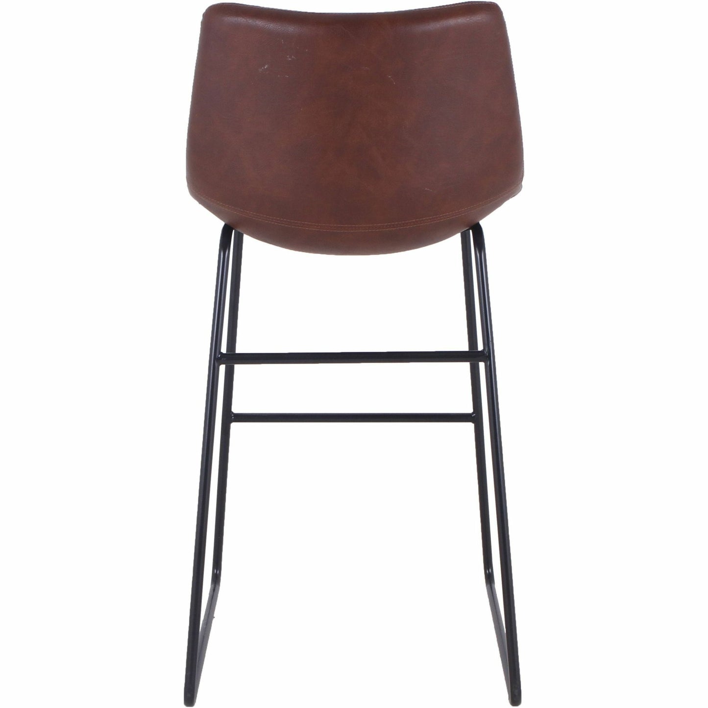 Lorell Sled Guest Stools with Bonded Leather Upholstery and Sled Base Set of 2 28.75 H (LLR - LLR42958) - SchoolOutlet