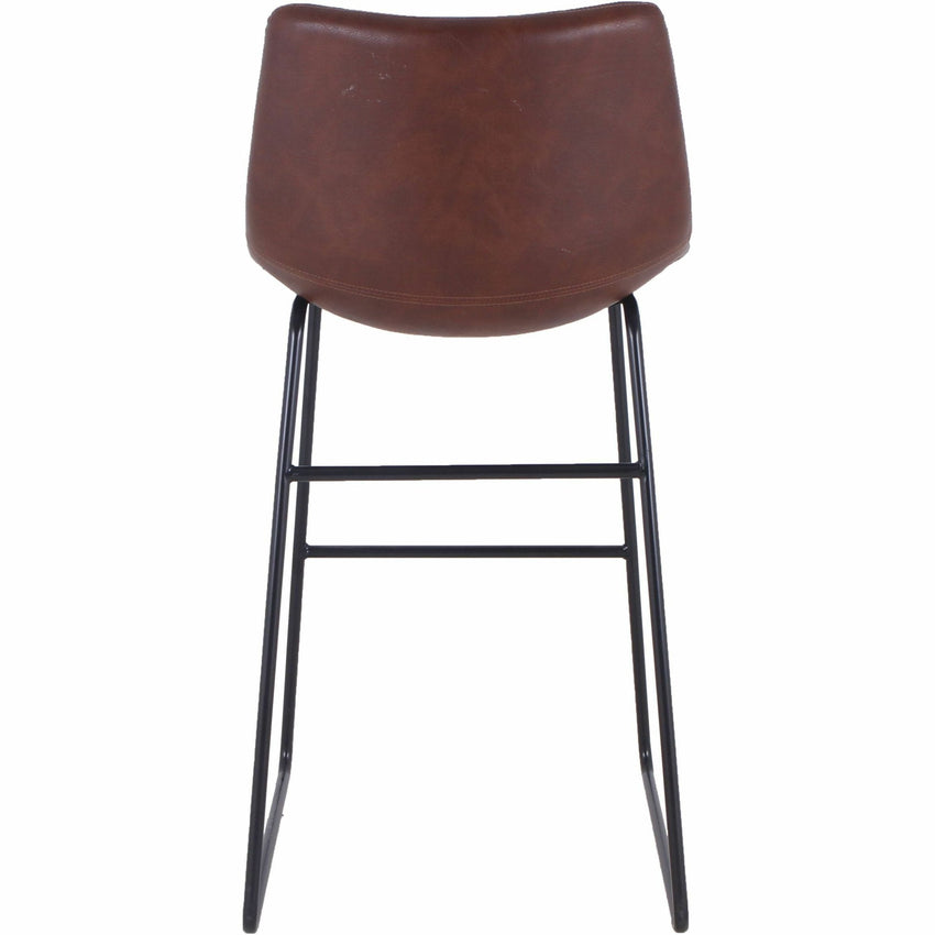 Lorell Sled Guest Stools with Bonded Leather Upholstery and Sled Base Set of 2 28.75 H (LLR - LLR42958) - SchoolOutlet