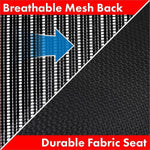 Lorell Mesh Back Drafting Stool with Adjustable Arms, Footring and Swivel 25.20 - 35.40 H (LLR - LLR43100) - SchoolOutlet