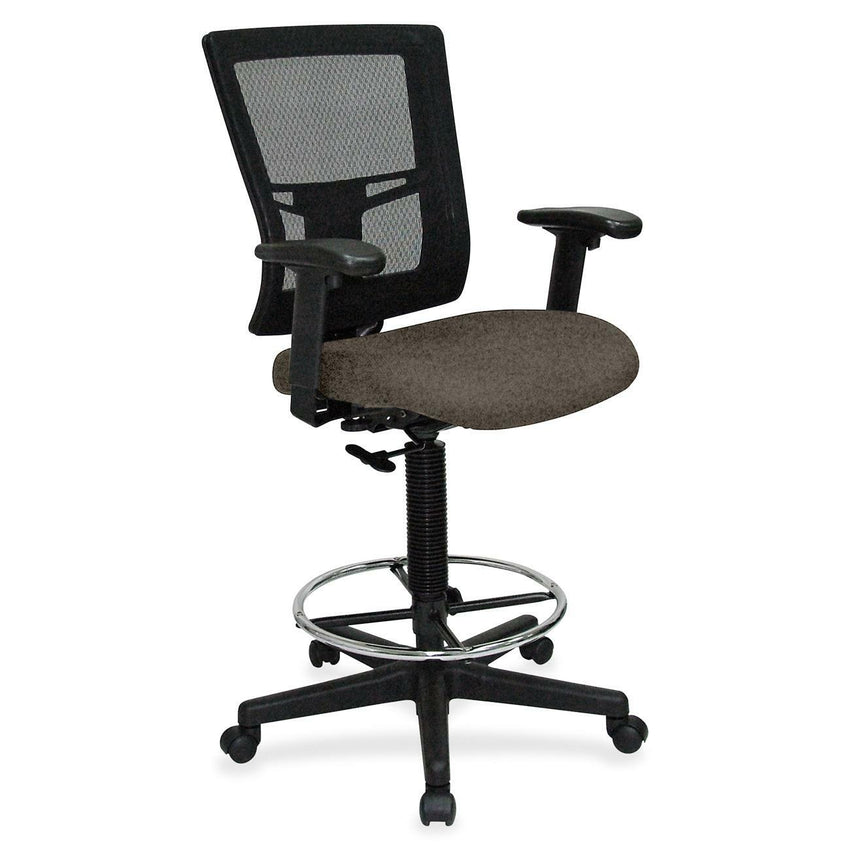Lorell Mesh Back Drafting Stool with Adjustable Arms and Footring 25.20 - 35.40 H (LLR - LLR - ST - 43X) - SchoolOutlet