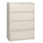Lorell Fortress Series 4 - Drawer Lateral File with Receding Fronts and Roll - Out Shelves 36