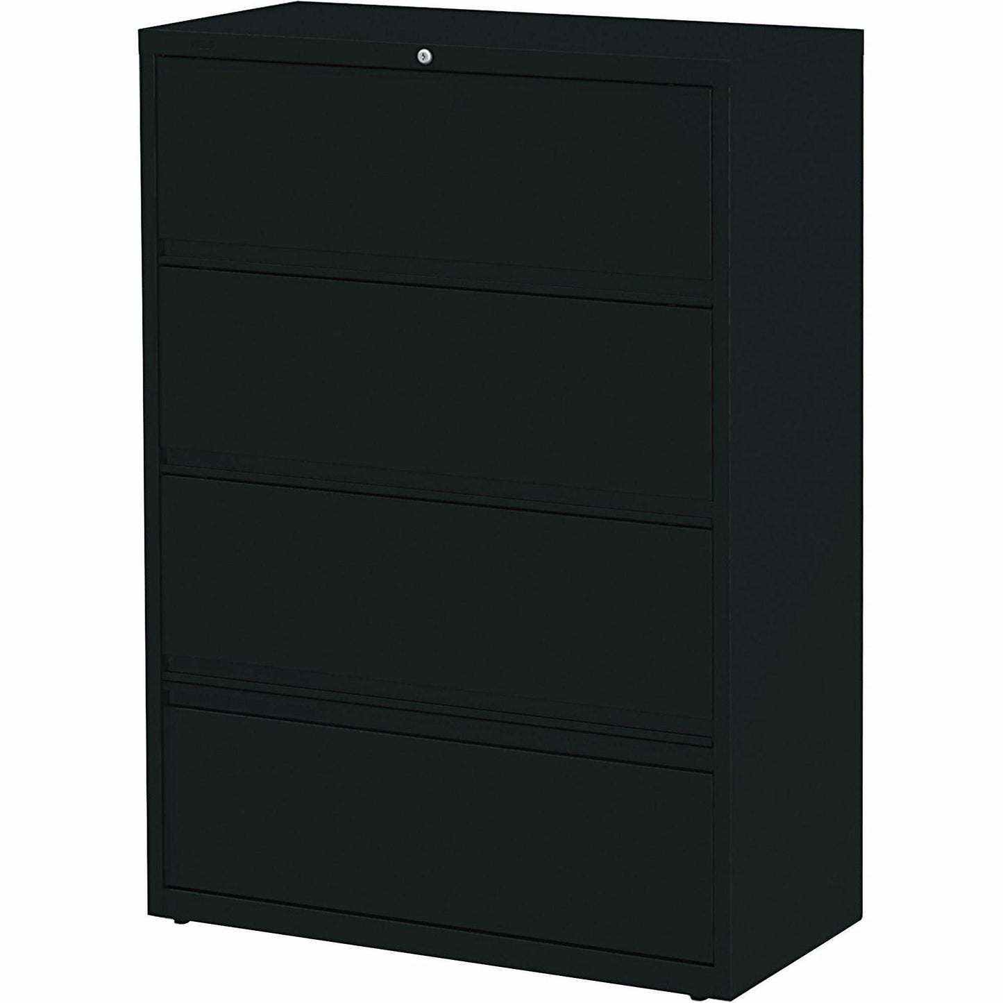 Lorell Fortress Series 4 - Drawer Lateral File with Receding Fronts and Roll - Out Shelves 36"W x 18.6"D x 52.5"H (LLR - LLR4351X36) - SchoolOutlet