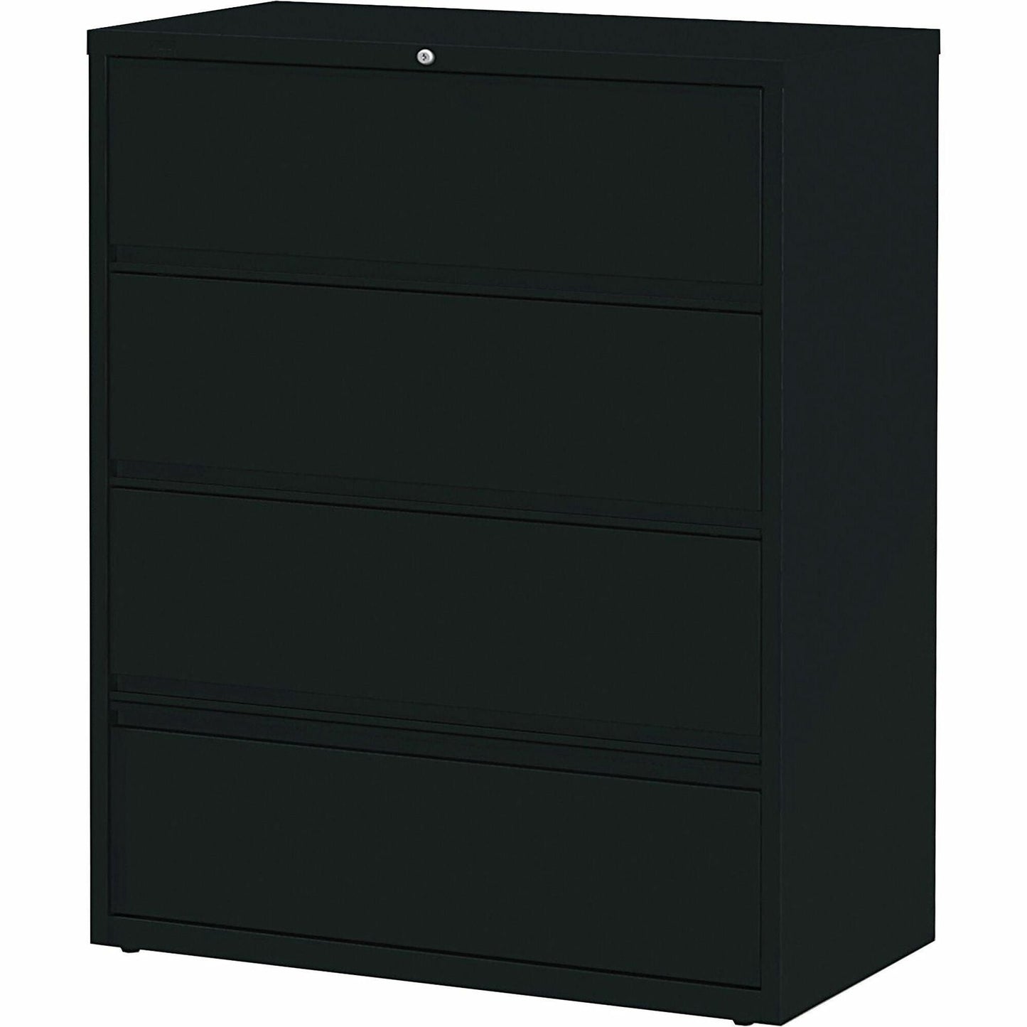 Lorell Fortress Series 4 - Drawer Lateral File with Receding Fronts and Roll - Out Shelves 42"W x 18.6"D x 52.5"H (LLR - LLR4351X42) - SchoolOutlet