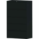Lorell Fortress Series 5 - Drawer Receding Lateral File with Roll - Out Shelves 42