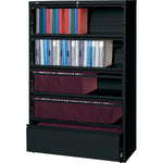 Lorell Fortress Series 5 - Drawer Receding Lateral File with Roll - Out Shelves 42