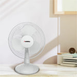 Lorell 12 Inch Oscillating Desk Fan with 3 Speed Settings and Safety Grill (LLR - LLR44551) - SchoolOutlet