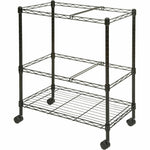 Lorell 2 - Tier Wire Mobile File Cart 30