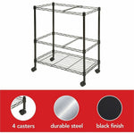 Lorell 2 - Tier Wire Mobile File Cart 30