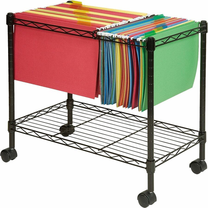 Lorell Mobile File Cart 20.5"H x 12.88"W x 25.75"D (LLR - LLR45651) - SchoolOutlet