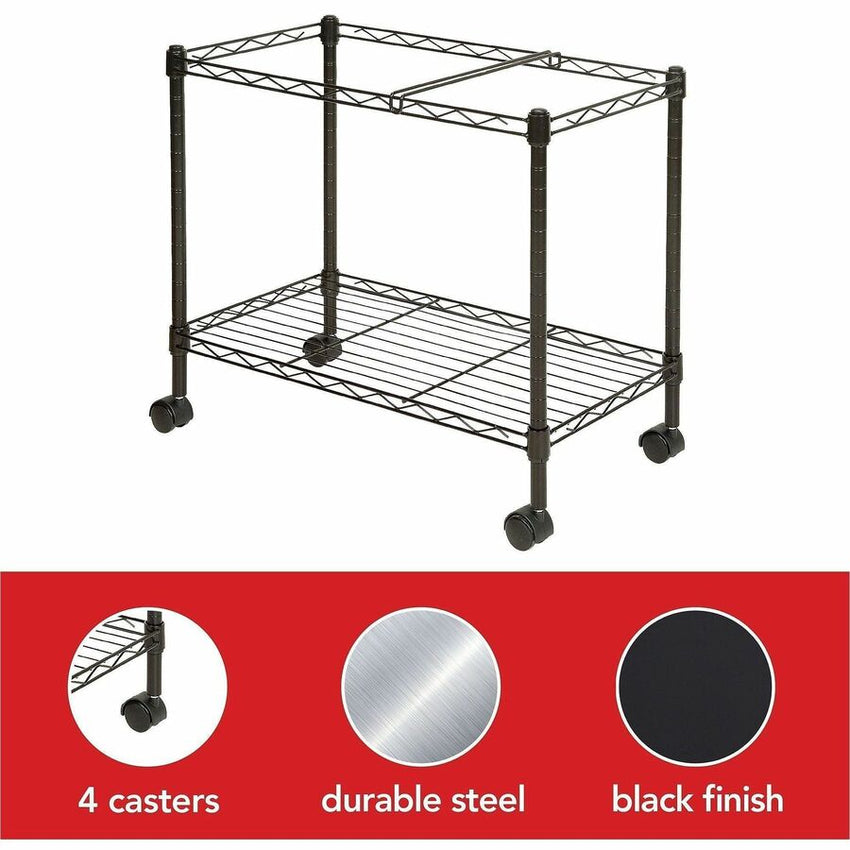 Lorell Mobile File Cart 20.5"H x 12.88"W x 25.75"D (LLR - LLR45651) - SchoolOutlet