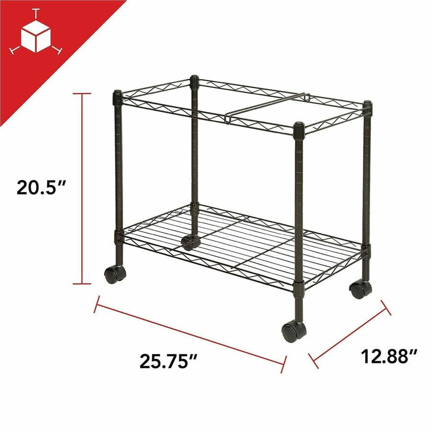 Lorell Mobile File Cart 20.5"H x 12.88"W x 25.75"D (LLR - LLR45651) - SchoolOutlet