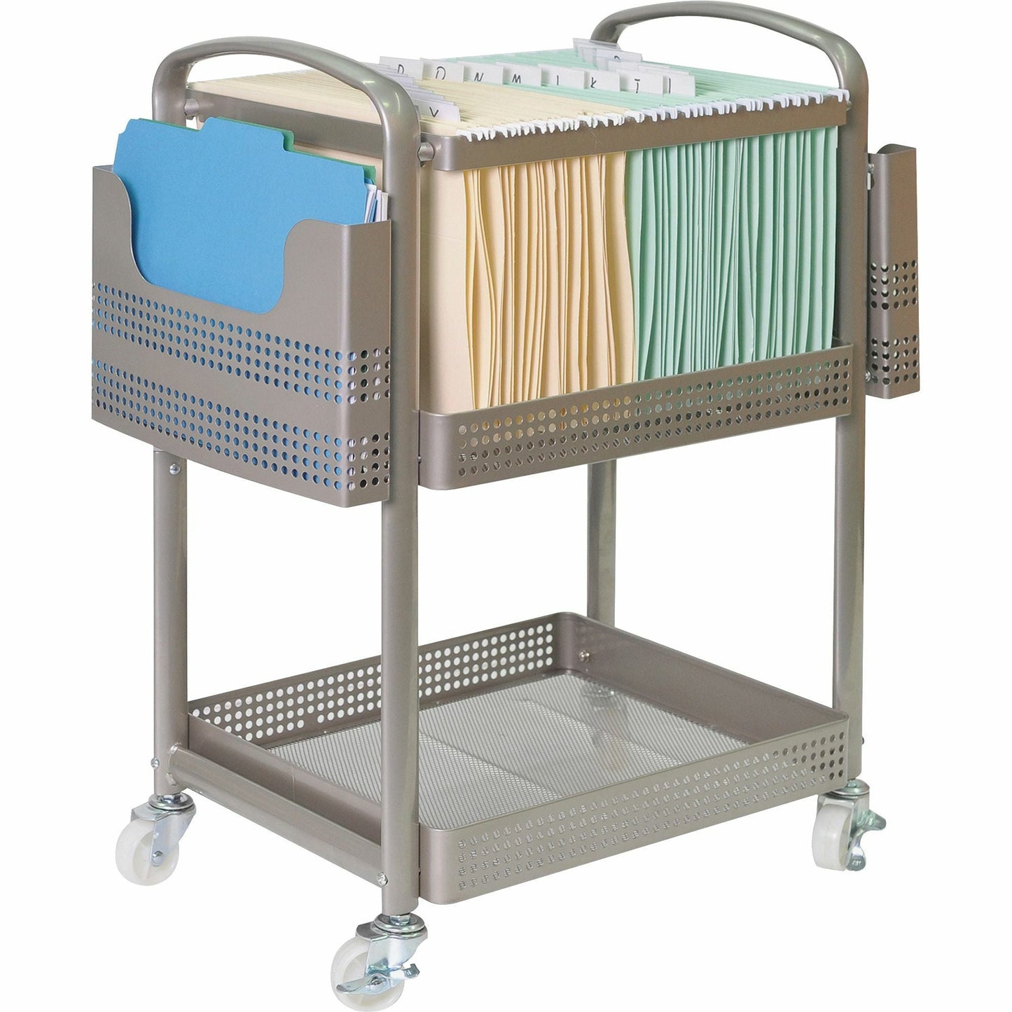 Lorell Mobile File Cart 25.25"H x 22.4"W x 12.5"L (LLR - LLR45654) - SchoolOutlet