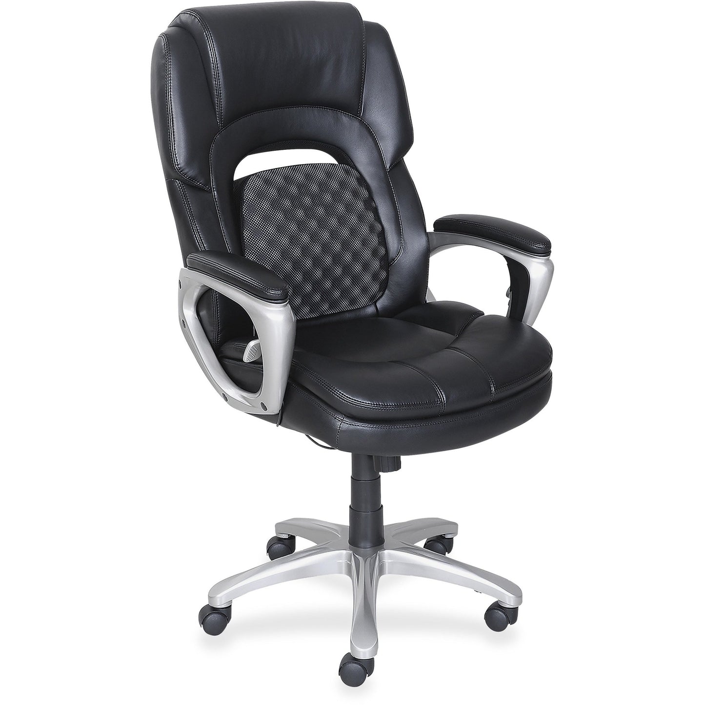 Lorell Wellness by Design Accucel Executive Office Chair with Lumbar Accu - pressure Support 20.5 - 24.2 "H (LLR - LLR47422) - SchoolOutlet
