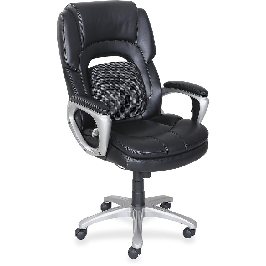 Lorell Wellness by Design Accucel Executive Office Chair with Lumbar Accu - pressure Support 20.5 - 24.2 "H (LLR - LLR47422) - SchoolOutlet