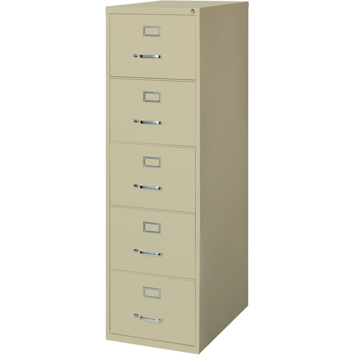 Lorell Fortress Series 5 - Drawer Commercial - Grade Vertical File Steel Ball - Bearing 18"W x 26.5"D x 61"H (LLR - LLR4850X61) - SchoolOutlet