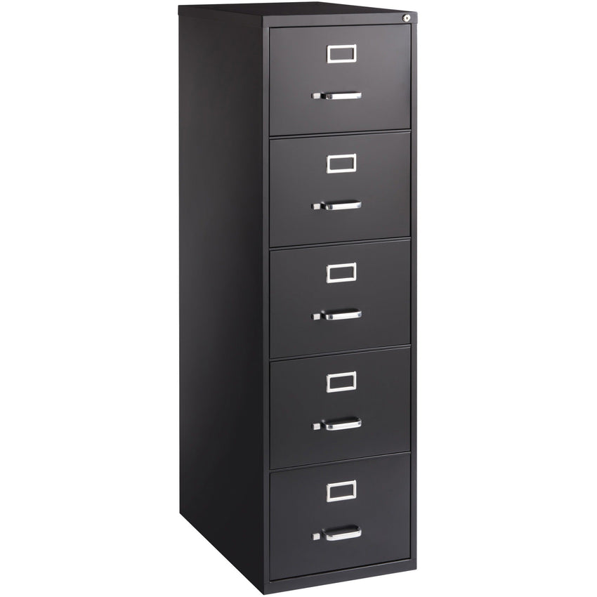 Lorell Fortress Series 5 - Drawer Commercial - Grade Vertical File Steel Ball - Bearing 18"W x 26.5"D x 61"H (LLR - LLR4850X61) - SchoolOutlet