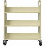 Lorell Double - Sided 6 - Shelf Book Cart with Locking Casters and 200 lb Capacity (LLR - LLR49202) - SchoolOutlet