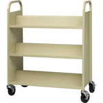 Lorell Double - Sided 6 - Shelf Book Cart with Locking Casters and 200 lb Capacity (LLR - LLR49202) - SchoolOutlet