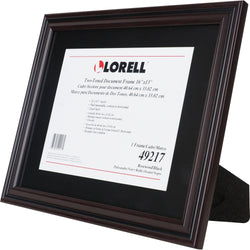 Lorell 2-Toned Certificate Frame 13" x 16" Rosewood (LLR-LLR49217)