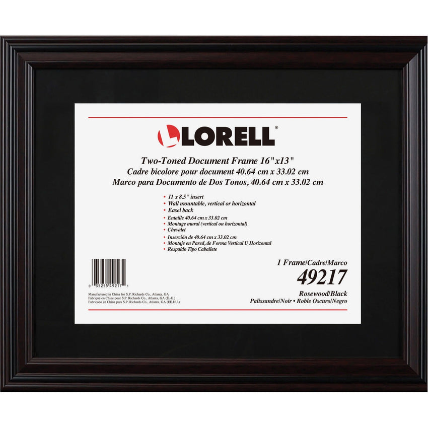 Lorell 2 - Toned Certificate Frame 13" x 16" Rosewood (LLR - LLR49217) - SchoolOutlet
