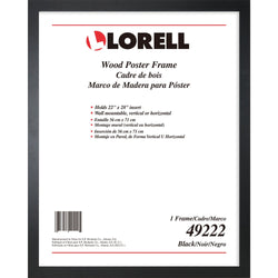 Lorell Solid Wood Poster Frame 22" x 28" Black (LLR-LLR49222)