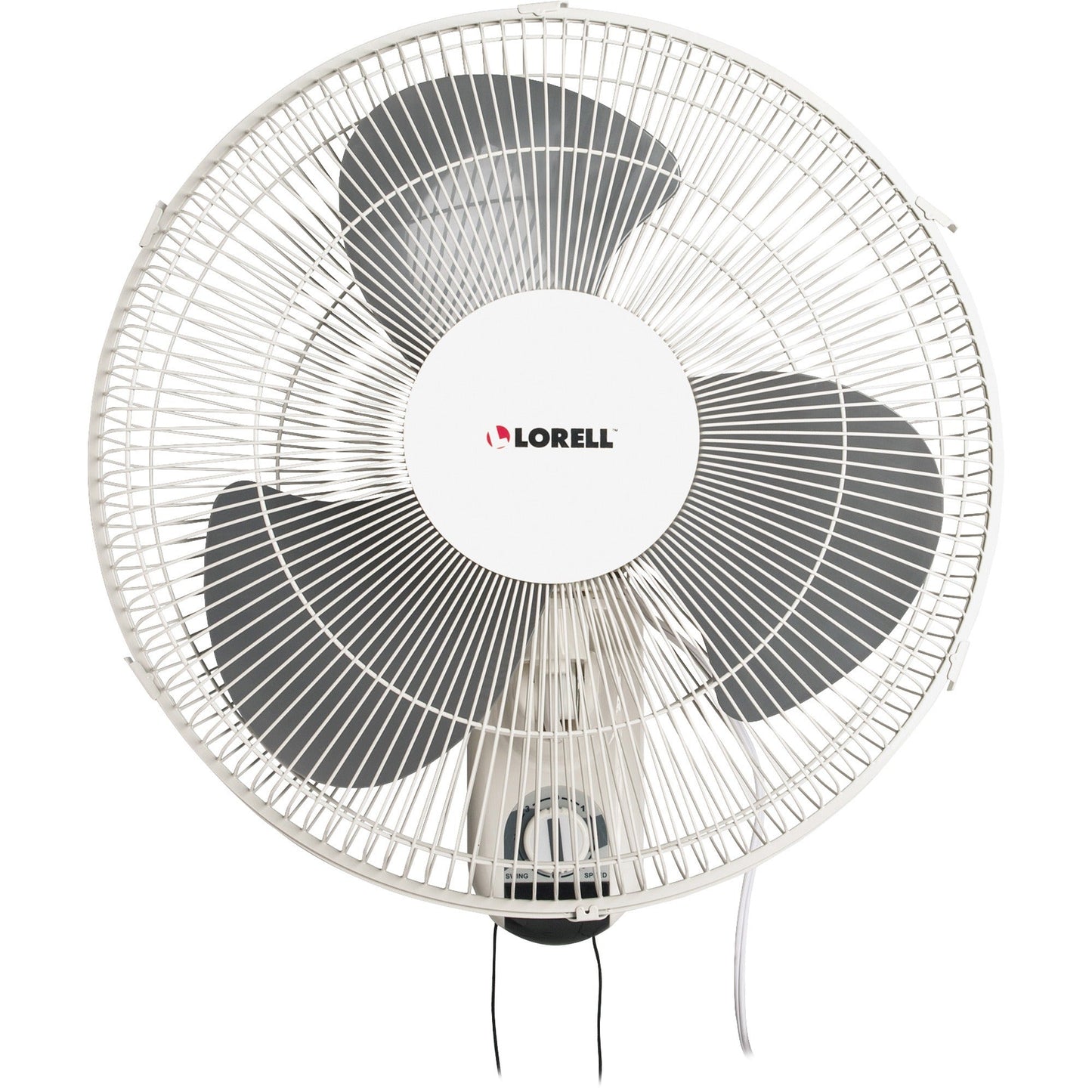 Lorell Pull - chain Wall - Mounting 3 - speed Fan with Oscillating Adjustable Tilt Head and 5 ft. Power Cord (LLR - LLR49256) - SchoolOutlet