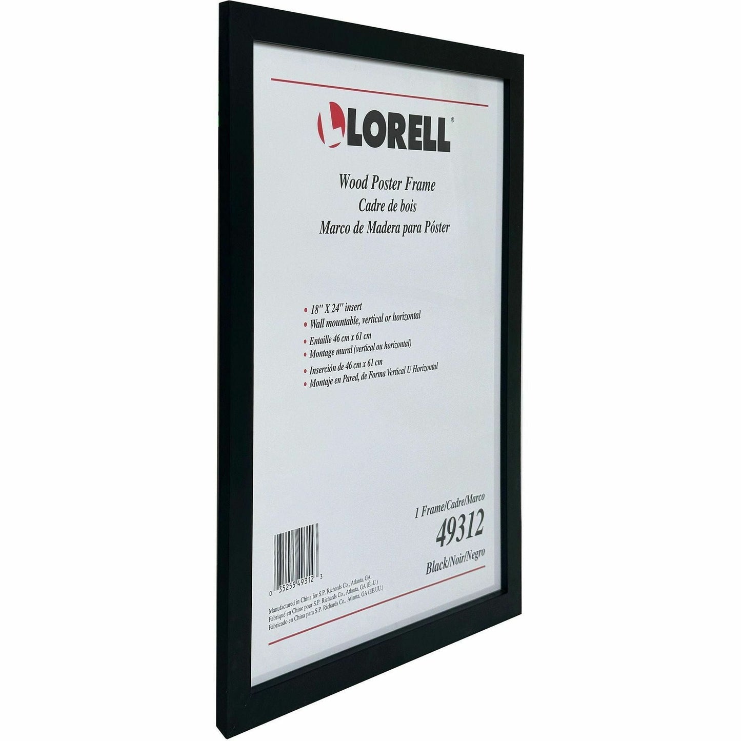 Lorell Wide Document Frame 18 x 24 Rectangle Display Frame (LLR - LLR49312) - SchoolOutlet