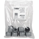 Lorell GripLock Slip - On Floor Savers with Reinforced Felt Bottom for Round Furniture Legs 1.5