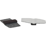 Lorell FlexRail Wraparound Floor Savers for Sled Base Chairs Peel and Stick Vinyl Cushion Gray 16 Pack (LLR - LLR49319) - SchoolOutlet