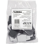 Lorell FlexRail Wraparound Floor Savers for Sled Base Chairs Peel and Stick Vinyl Cushion Gray 16 Pack (LLR - LLR49319) - SchoolOutlet