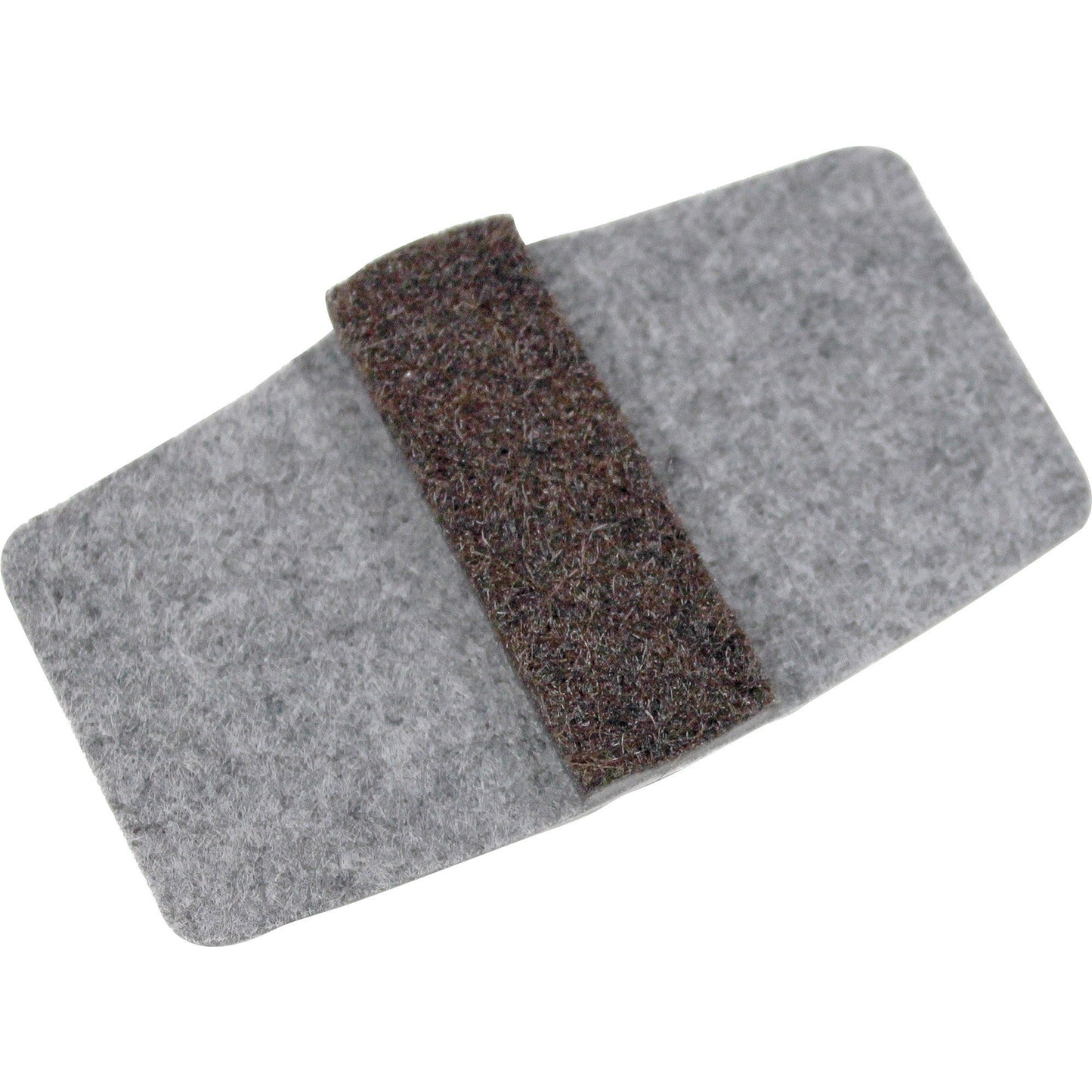 Lorell FlexRail Wraparound Floor Savers for Sled Base Chairs Peel and Stick Vinyl Cushion Gray 16 Pack (LLR - LLR49319) - SchoolOutlet