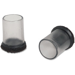 Lorell Clear FlexFit Sleeve Floor Protectors with Felt Tip for Chair and Table Legs 8 Pack (LLR-LLR49320)