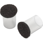 Lorell Clear FlexFit Sleeve Floor Protectors with Felt Tip for Chair and Table Legs 8 Pack (LLR - LLR49320) - SchoolOutlet