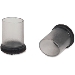Lorell Clear FlexShield Sleeve Floor Protectors with Cushioned Felt Tip for Chair and Table Legs 8 Pack (LLR-LLR49321)