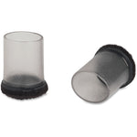 Lorell Clear FlexShield Sleeve Floor Protectors with Cushioned Felt Tip for Chair and Table Legs 8 Pack (LLR - LLR49321) - SchoolOutlet