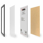 Lorell Wide Display Frame 24 x 36 Inch Wall Mount Wood Frame Black (LLR - LLR49411) - SchoolOutlet