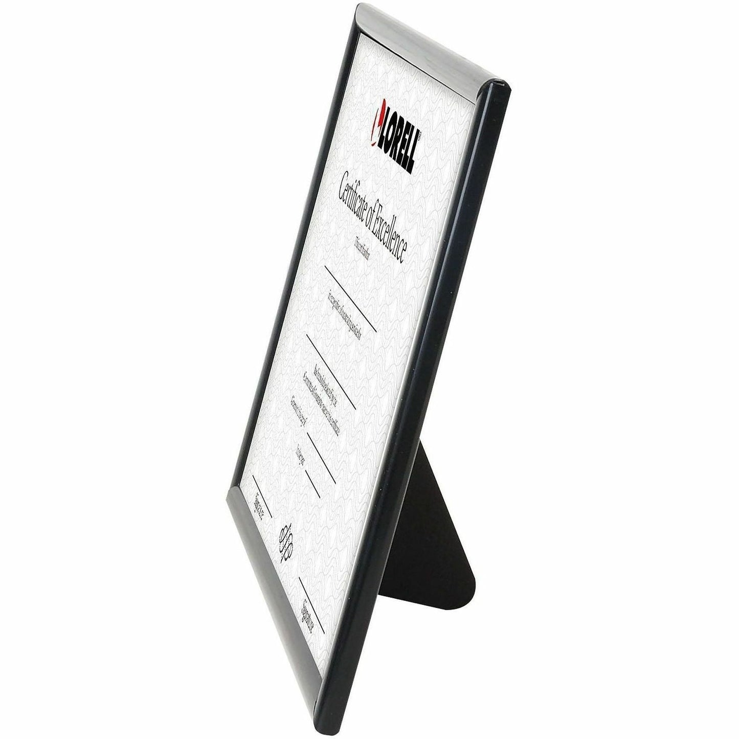 Lorell Certificate Frame 8.5 x 11 Inch ABS Plastic Desktop or Wall Mount Black (LLR - LLR49415) - SchoolOutlet